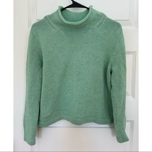 J Crew cropped roll neck sweater. Size S